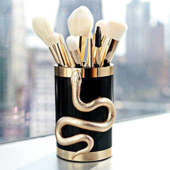Snake Pattern Makeup Brush Set