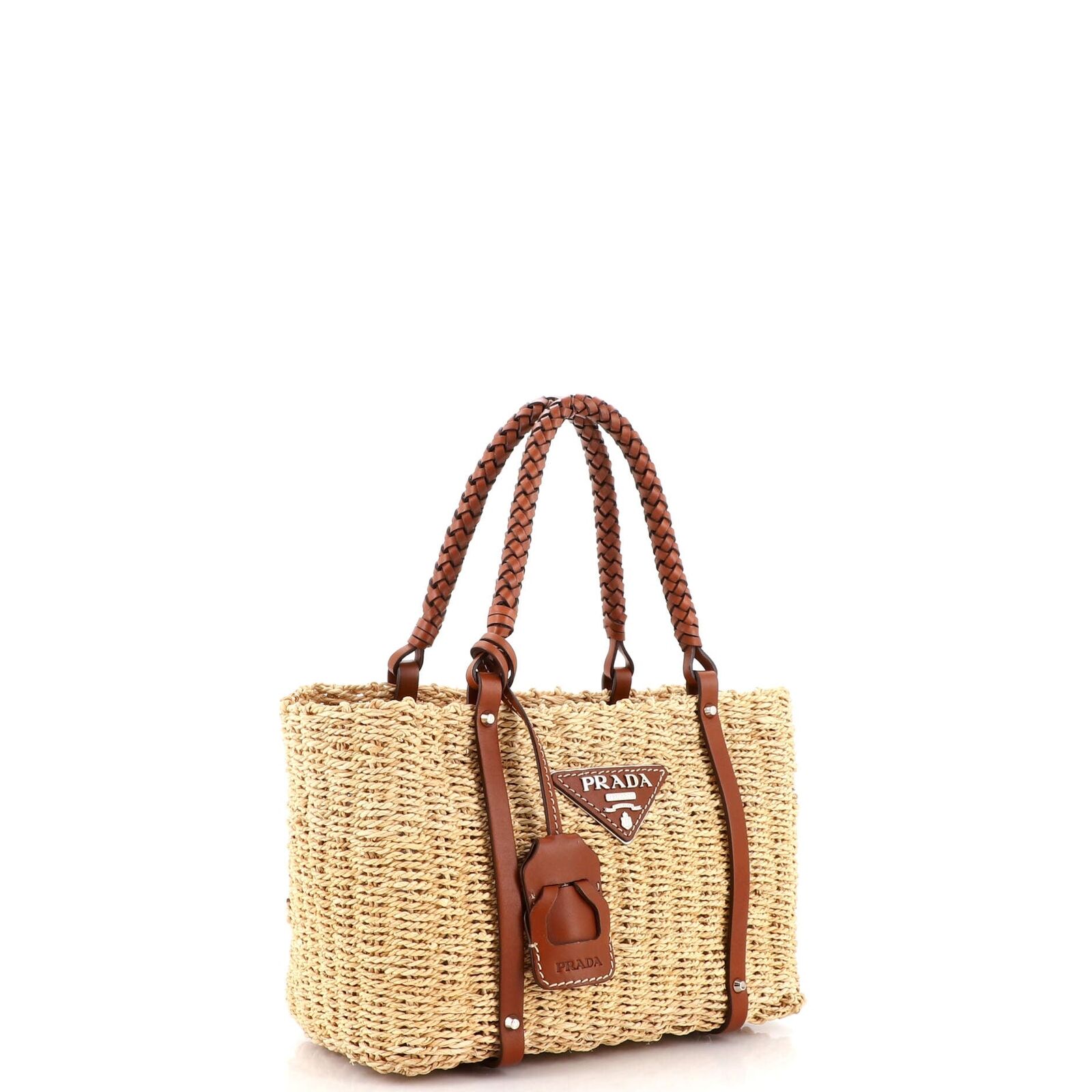 Prada beige raffia handbag - Laxe Online